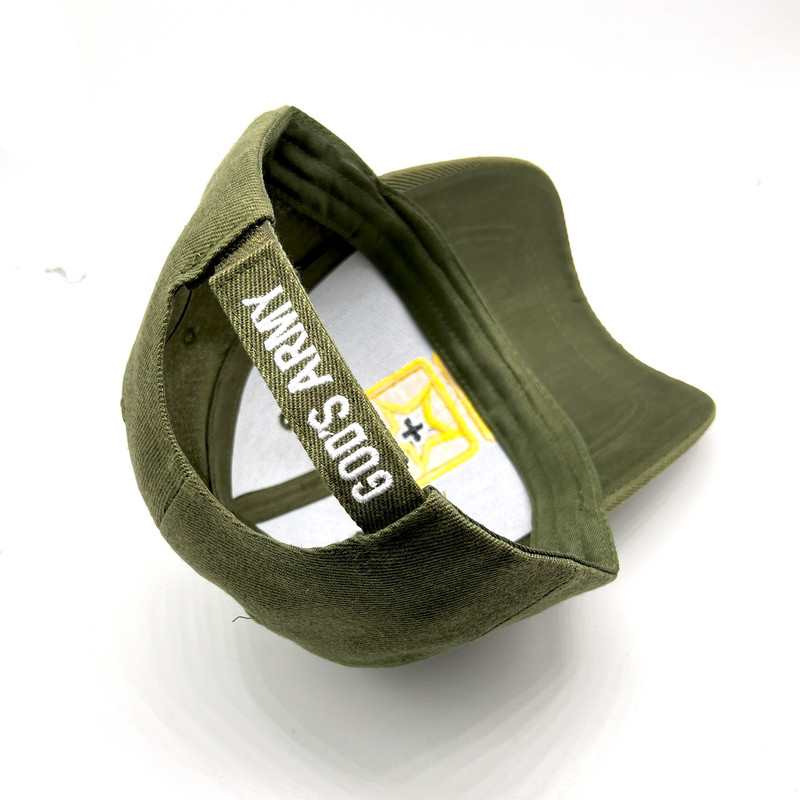 baseball cap religious army green hat valcro adjustable caps hats
