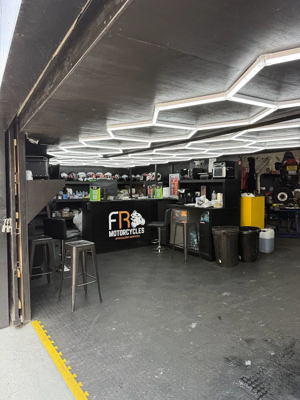 FR Motorcycles reception counter