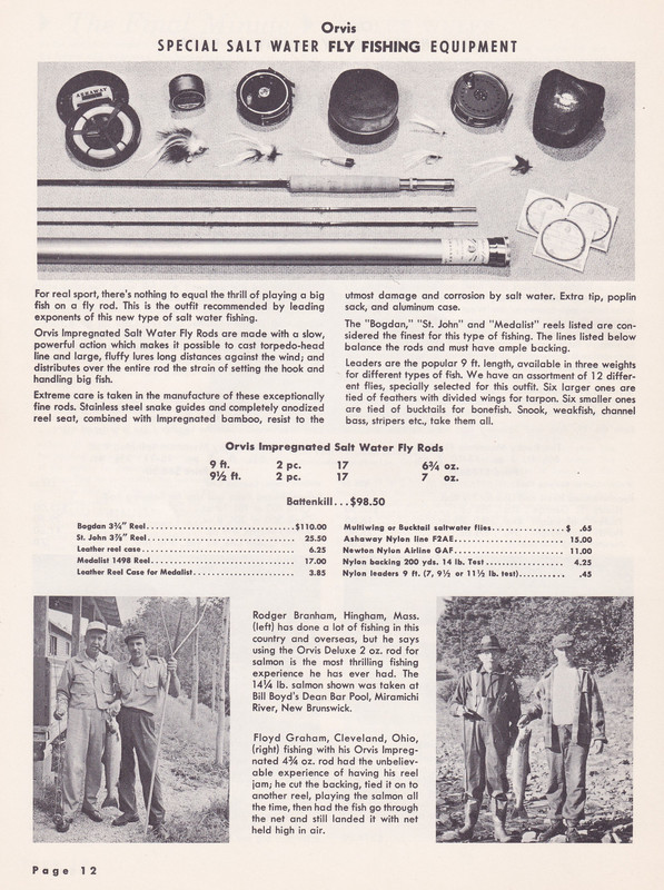 Catalog - 1960 page 12 (Salt Water Fly Rods)