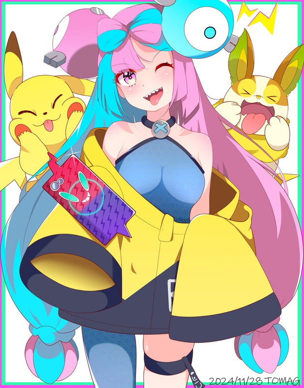 pikachu-iono-rotom-rotom-phone-and-yampe