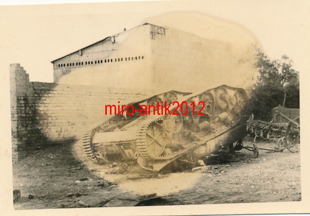 Foto, Einsatz des 1.Friesen Bataillons, zerstört
