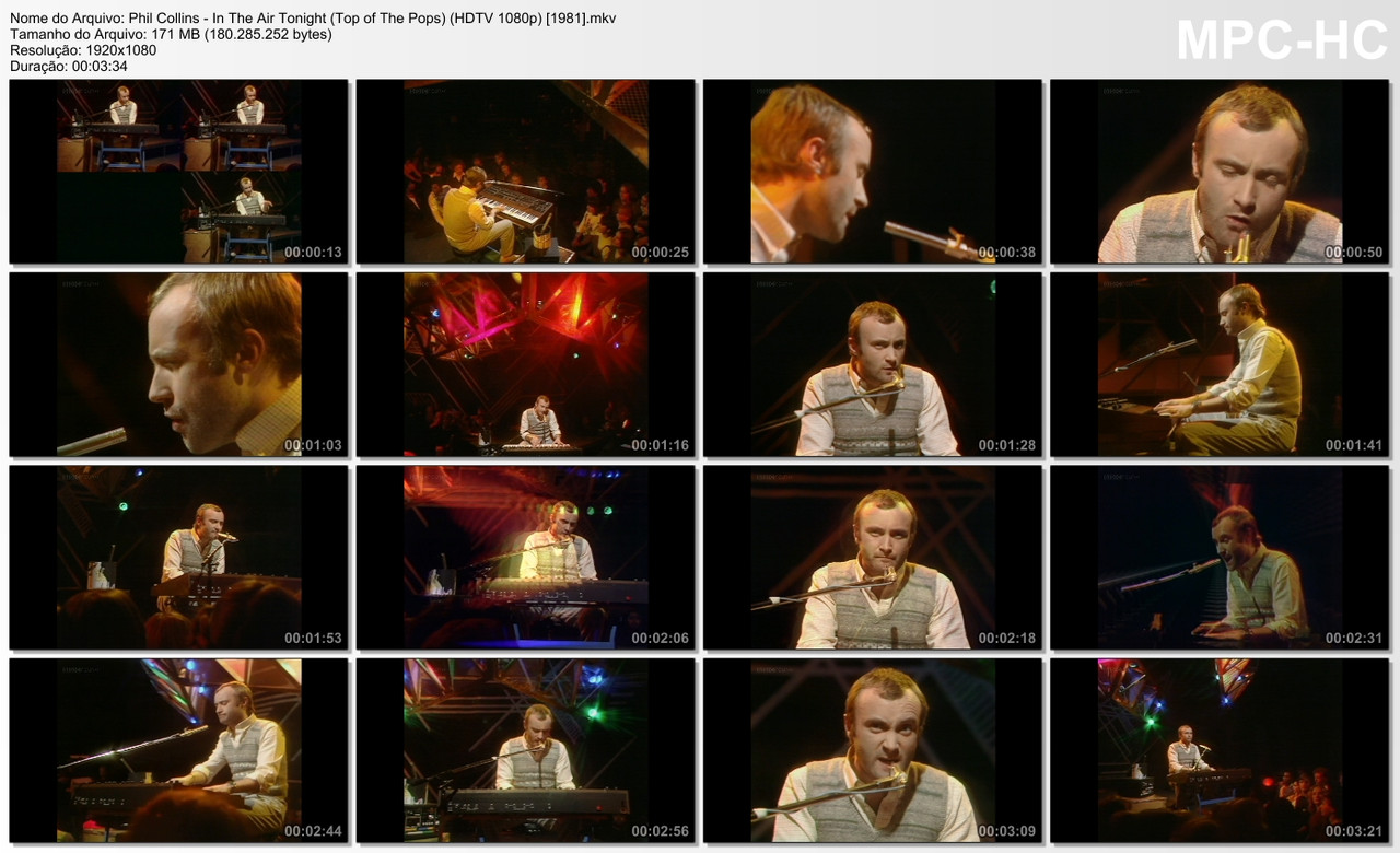 Phil Collins - In The Air Tonight (Top of The Pops) (HDTV 1080p) [29.01.1981]