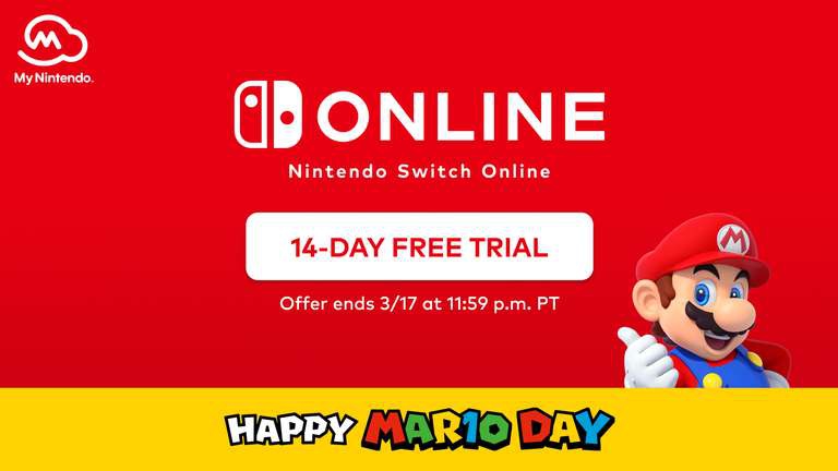 Nintendo eshop: Nintendo Switch Online, prueba de 14 dias gratuita 
