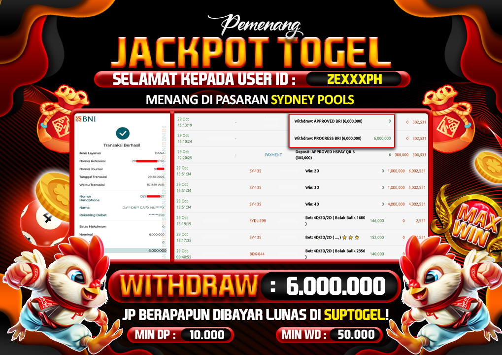  BUKTI KEMENANGAN 28 OCTOBER 2025 MENANG TOGEL SYDNEY POOLS 6JT