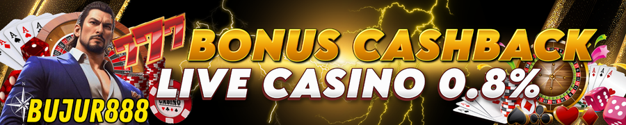 BONUS CASHBACK LIVE CASINO 0.8%