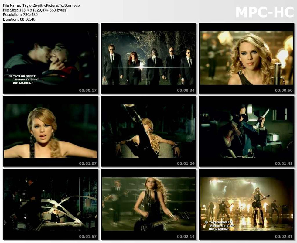 Taylor Swift Picture To Burn Vob Sharemania Us