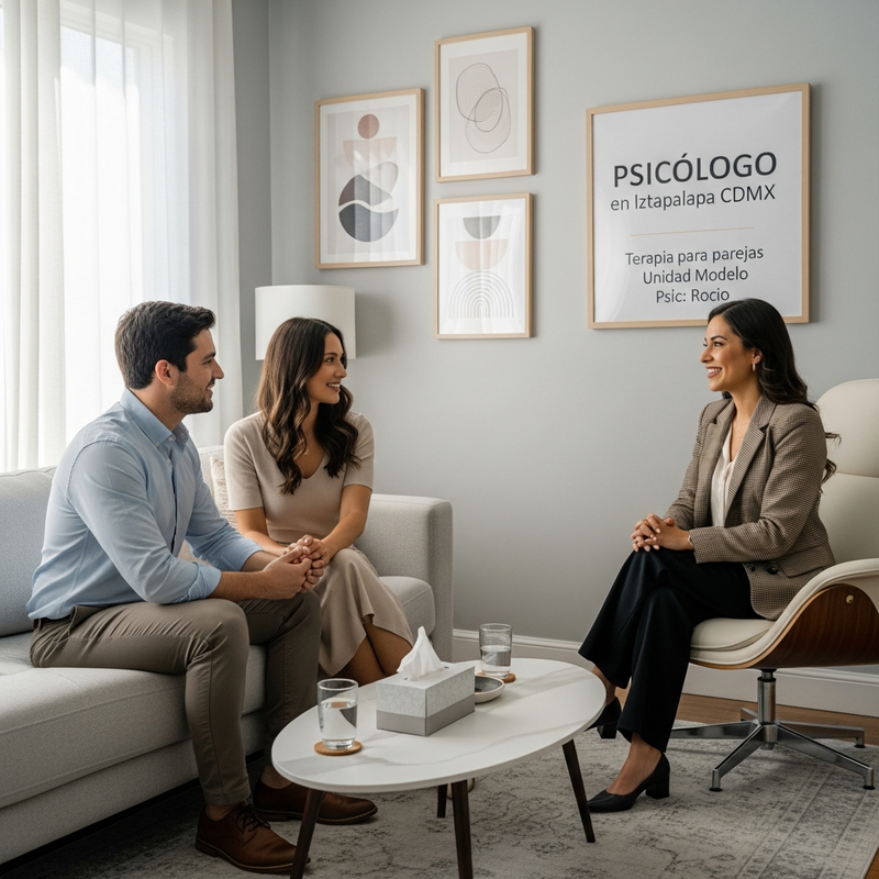 Pareja en sesión de terapia