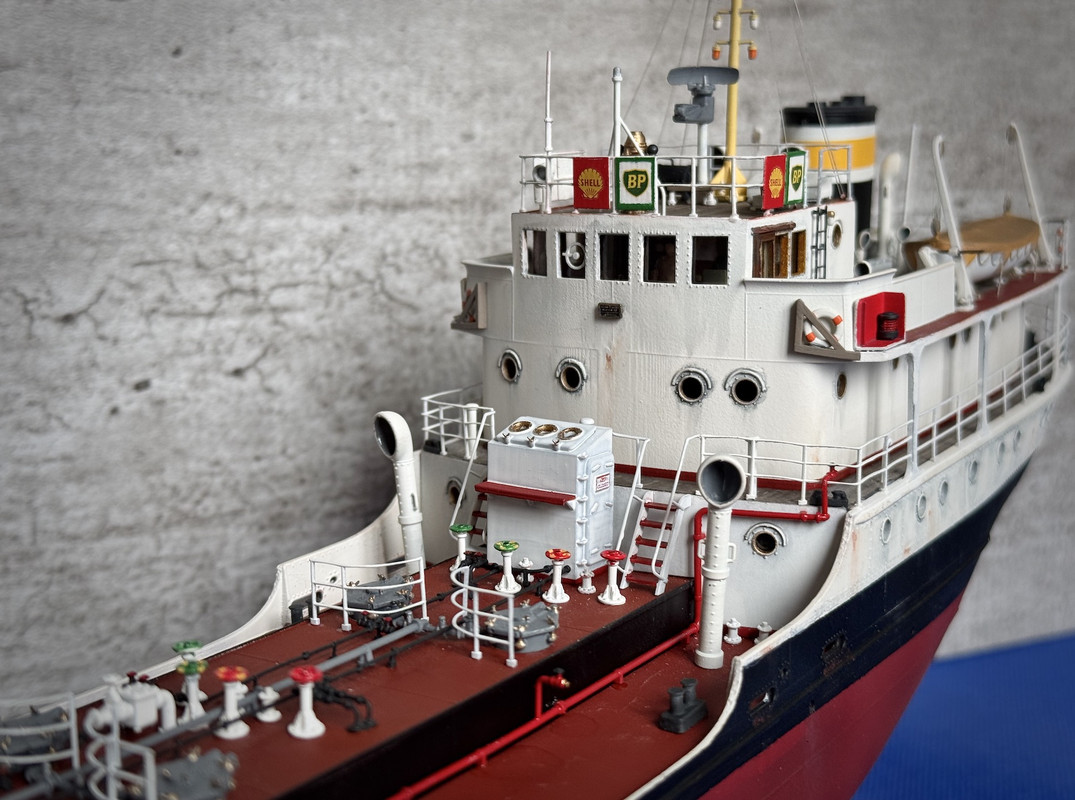 Ship model - Shell Welder - 1955 - UK Tanker Coaster - 3D Print - 1:100 12