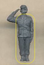 Caesar H105 Officer saluting
