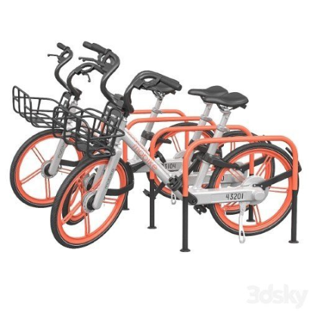 3DSky - Bicycles in the parking area