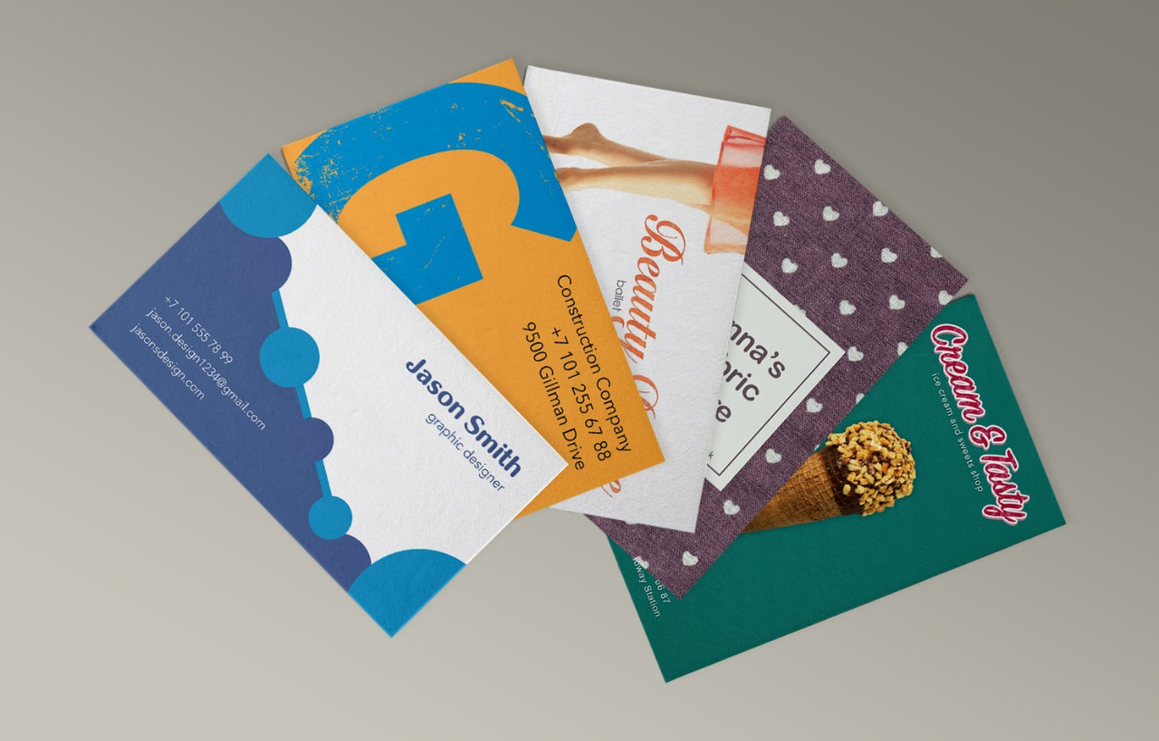 different types of business cards 2x