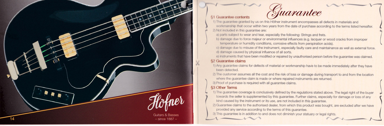 Hofner - Karl Höfner GmbH. -  Un icono del siglo XX. Bajo 500/1  - Página 3 8