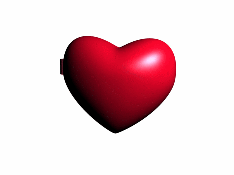 Gif of Guel Jeturk in a red heart locket. The left has an image of Guel, while the right says, "I'm normal about him."