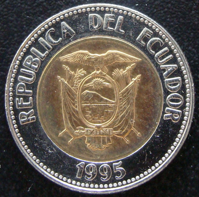 100 Sucres. Ecuador (1995) Centenario del nacimiento de Antonio José de Sucre ECU-100-Sucres-1995-anv