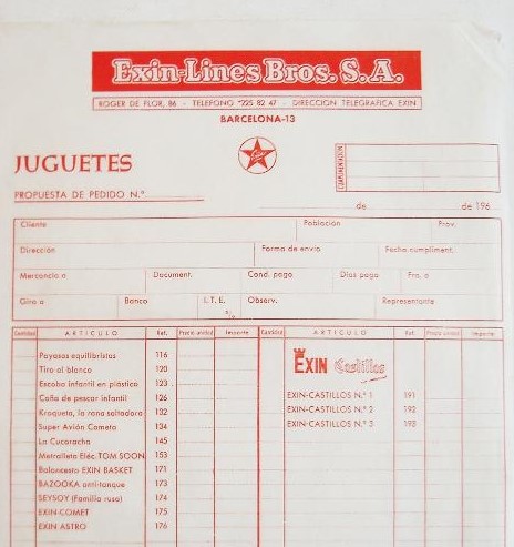 foro hoja pedido 1969