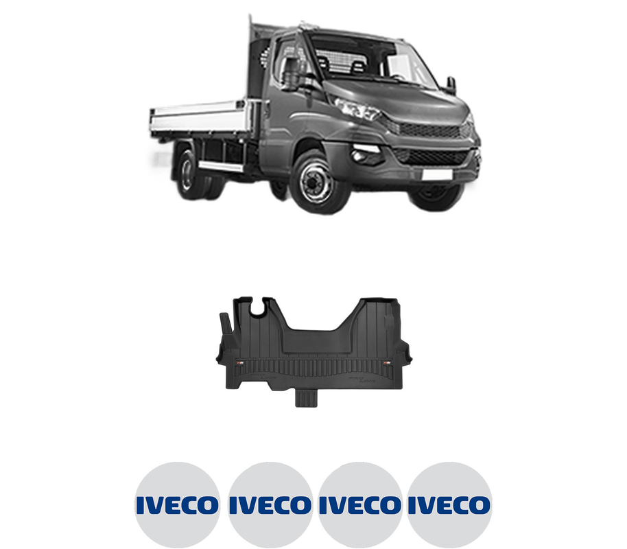 Set covorase presuri IVECO DAILY VI Platform/Chassis din 2014-2021, auto, din cauciuc thermoplastic, 4 Stickere auto cu IVECO
