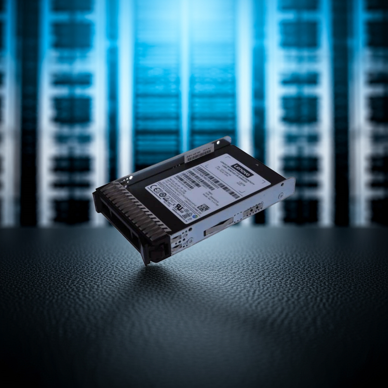 SSD sendo inserido em uma baia de servidor hot-swap