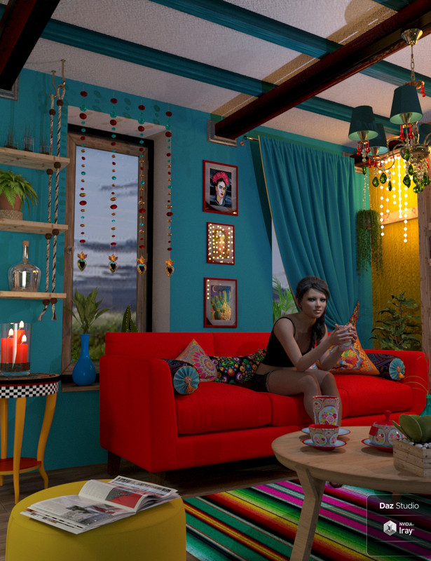 3dstyle bohocottage livingroom main