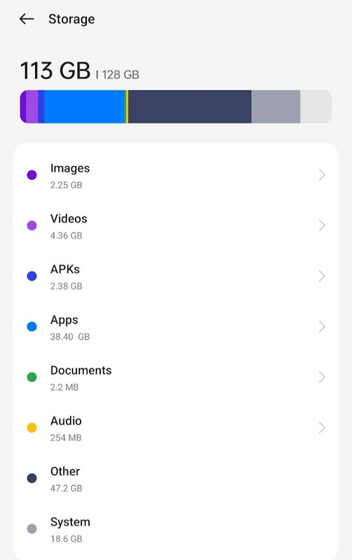 One Plus Photo Storage Can you help me figure out and reduce this ≈50GB of 'system' data ...