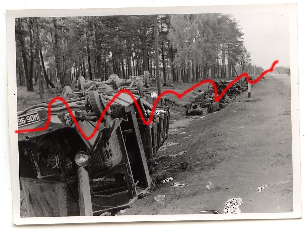 Polen Feldzug Vormarsch zerstörte polnische Fahr