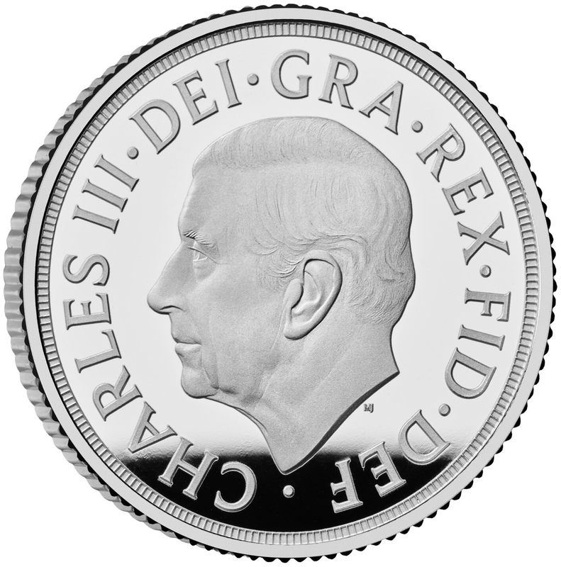2025 silver Sovereign without Privy Mark Obverse