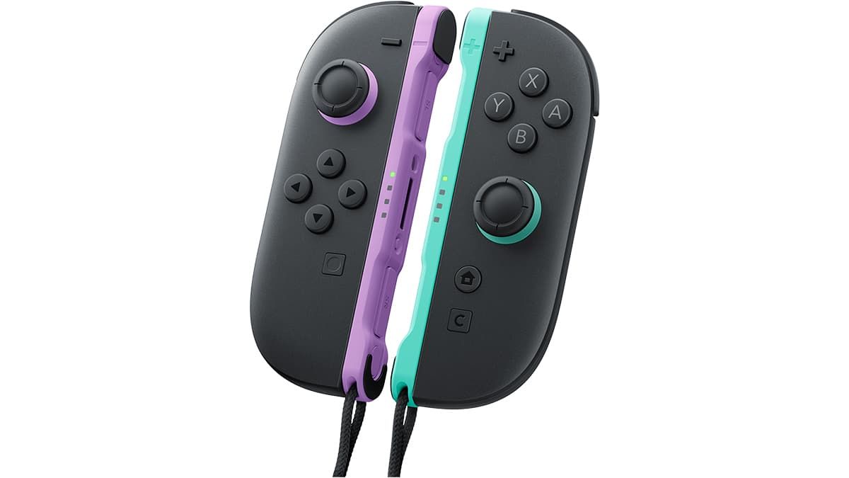 Joy-Con 2 Light Purple and Light Green colorway