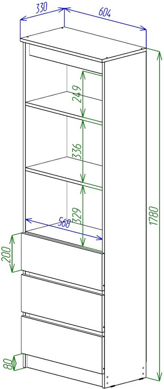 Стеллаж Охта