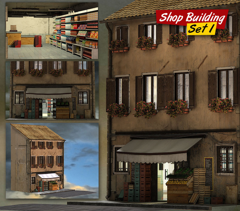 Shop Building Set 1