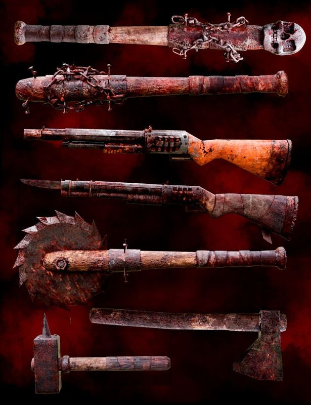 Zombie Weapons Set Zombie Weapons Set