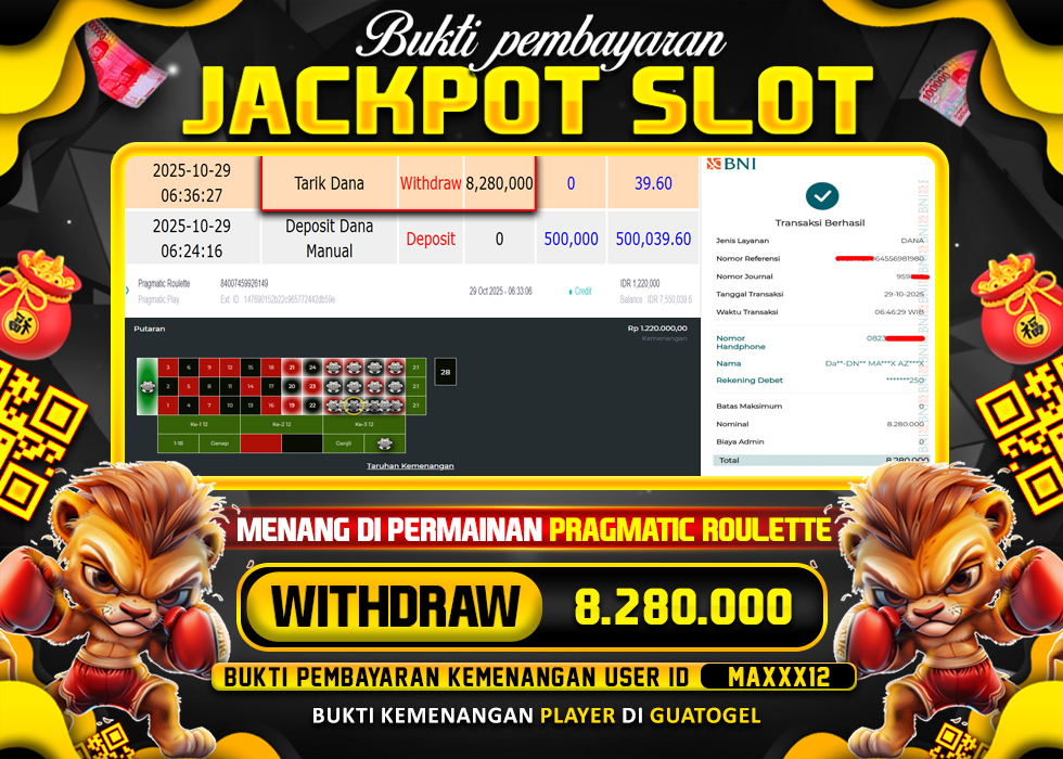 BUKTI JACKPOT LUNAS GUATOGEL