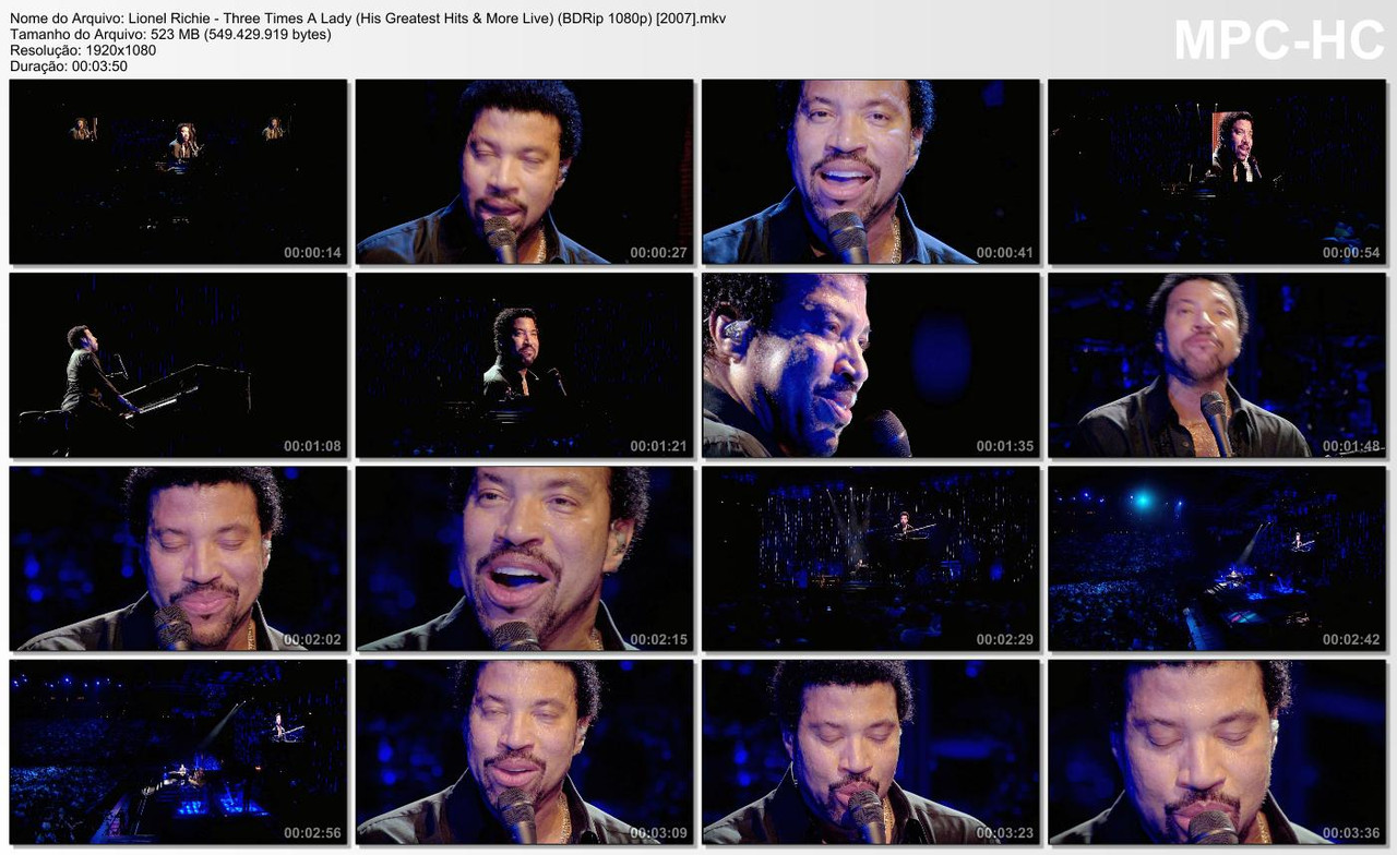 Lionel Richie - Three Times A Lady (His Greatest Hits & More Live) (BDRip 1080p) [2007]
