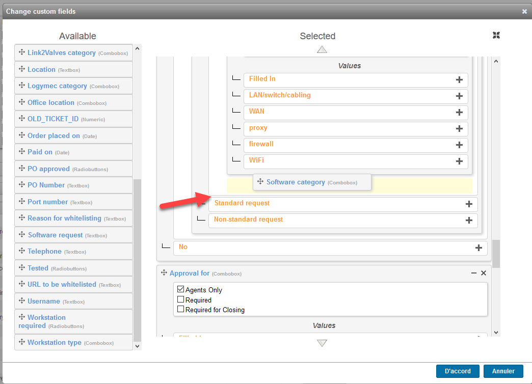 Custom fields