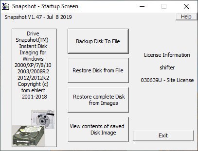Drive SnapShot version 1.49.0.18956 Drive SnapShot version 1.49.0.18956