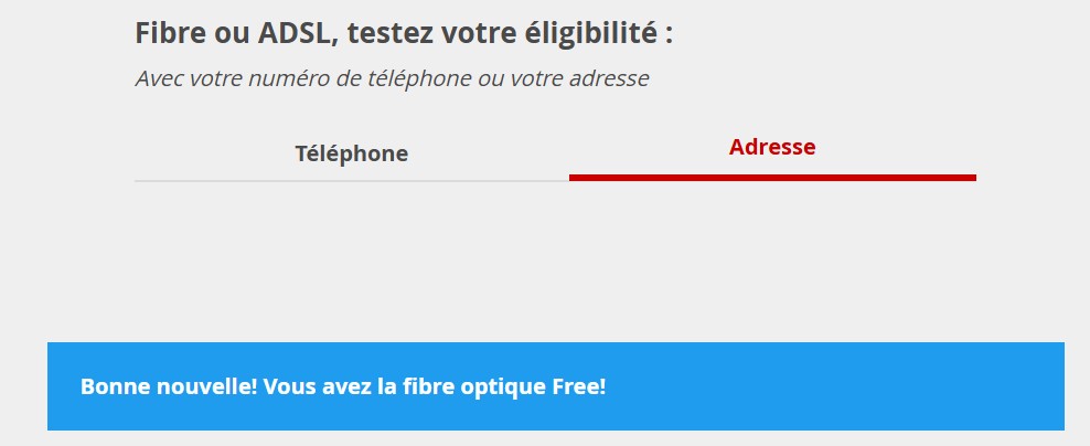 Eligible à la fibre Septembre 2022