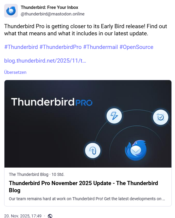 Thunderbird Pro