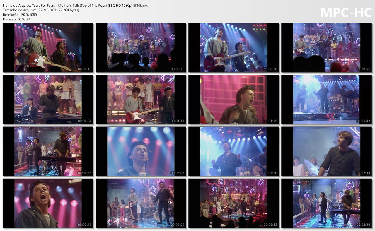 Tears For Fears - Mother's Talk (Top of The Pops) (BBC HD 1080p) [16.08.1984]