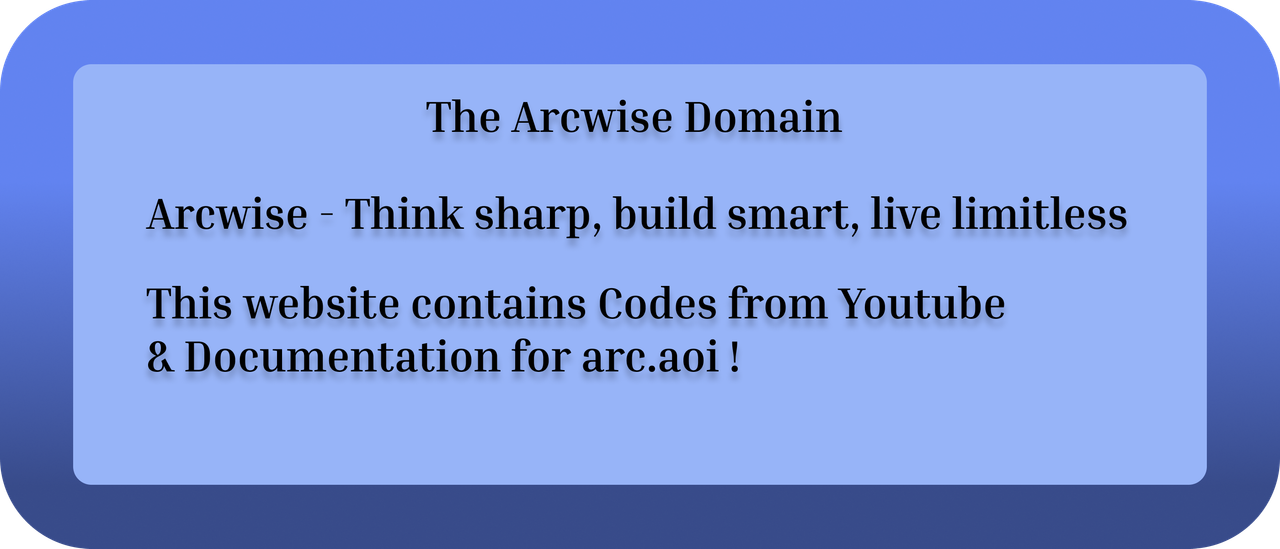 The Arcwise Domain