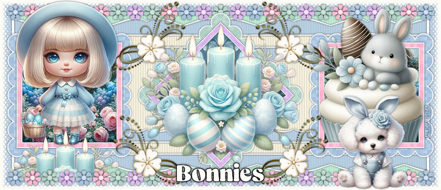 Whimsy Easter bonnies
