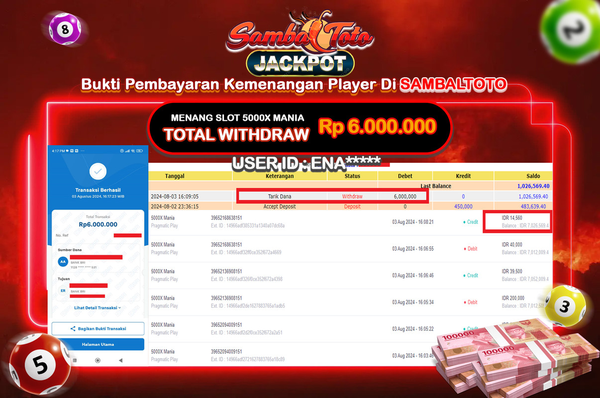 Bukti JP ( 03 Agustus 2024 ) Lunas Rp 6.000.000,-