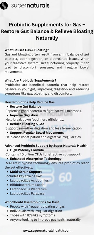Probiotics for Gas Relief and Gut Support
