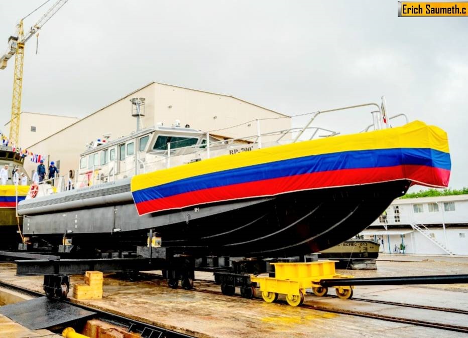 La Armada de Colombia incorpora su primer bote Arcángel fabricado por Cotecmar