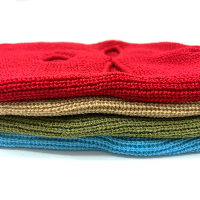Image 3 Hole Ski Mask Knitted Balaclava