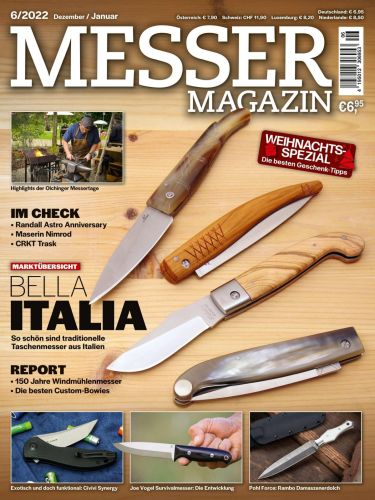 Cover: Messer Magazin No 06 Dezember-Januar 2023