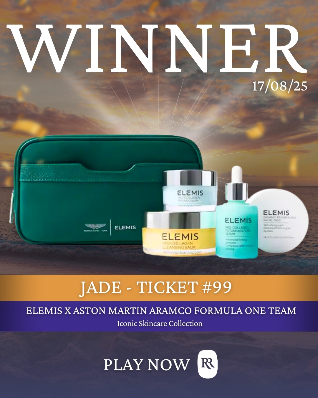 Jade Wins Elemis x Aston Martin Iconic Skincare Giveaway with Radiance Rewards 🎉