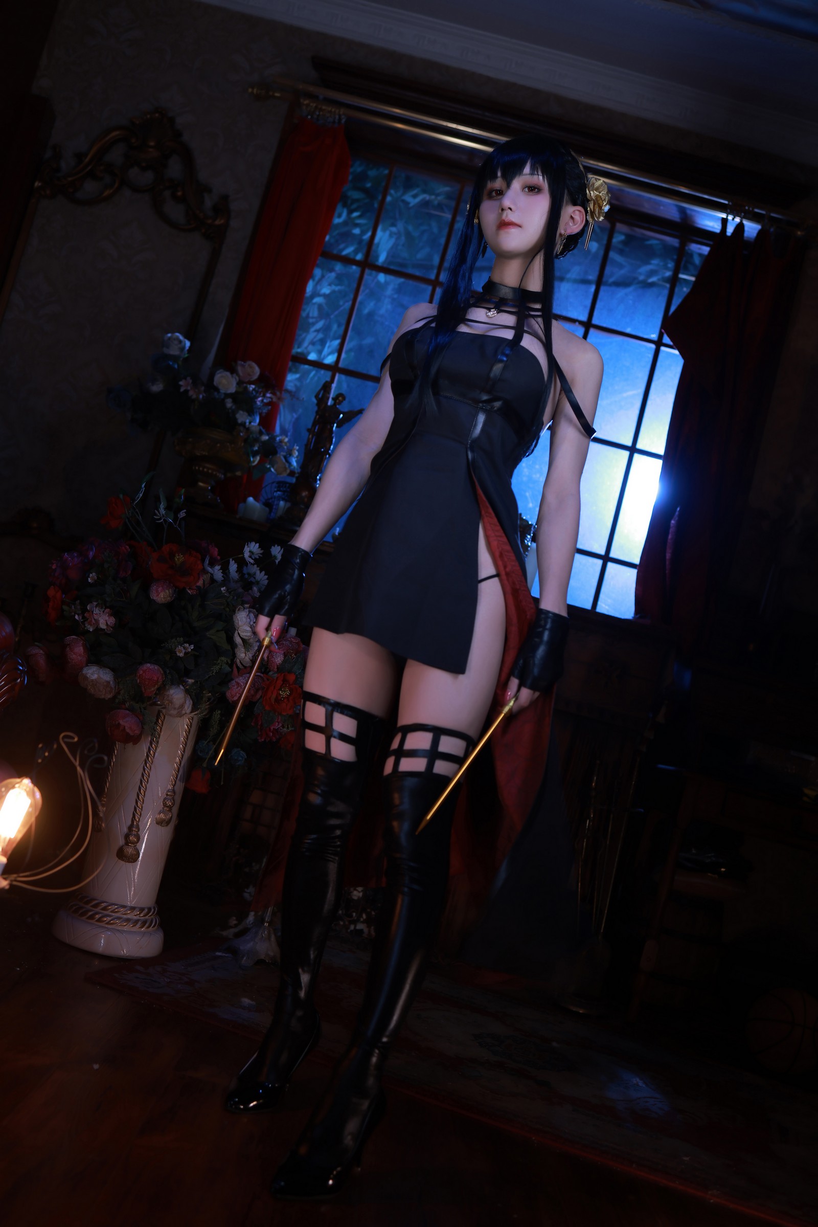 桜满三时 – 约尔 礼服 Cosplay 高清写真集（46P-418.2MB）精美服饰插图1