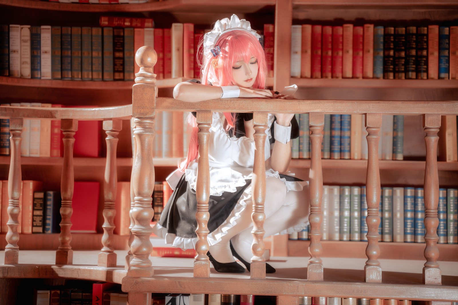 Seya-狮砸 – 孤独摇滚 后藤一里 女仆 Cos 高清写真（14P-162.3MB）插图2