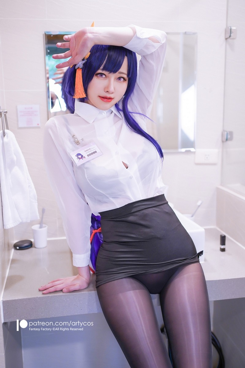 Arty亚缇 Raiden Shogun Office Lady[43P-154.3M]插图7