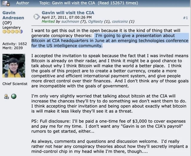 Gavin Andresen's email about the CIA visit