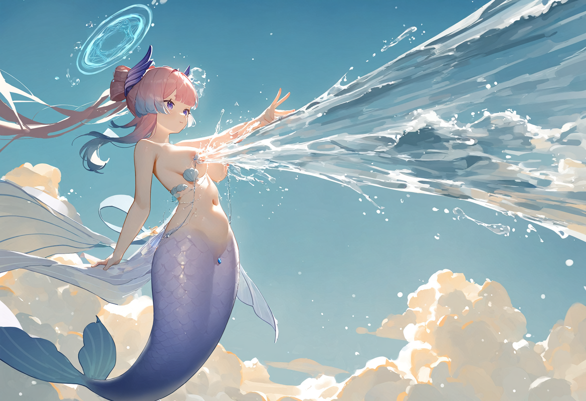 小心海 喷水 原图