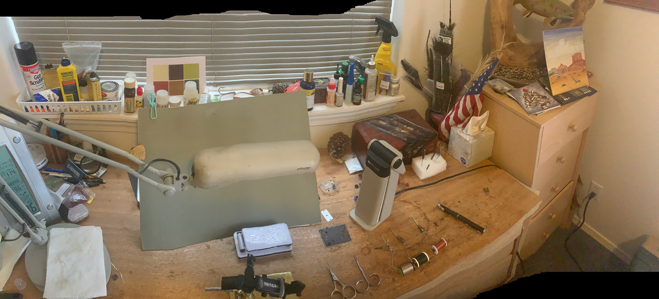Fly tying desk 2021